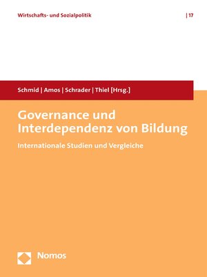 cover image of Governance und Interdependenz von Bildung